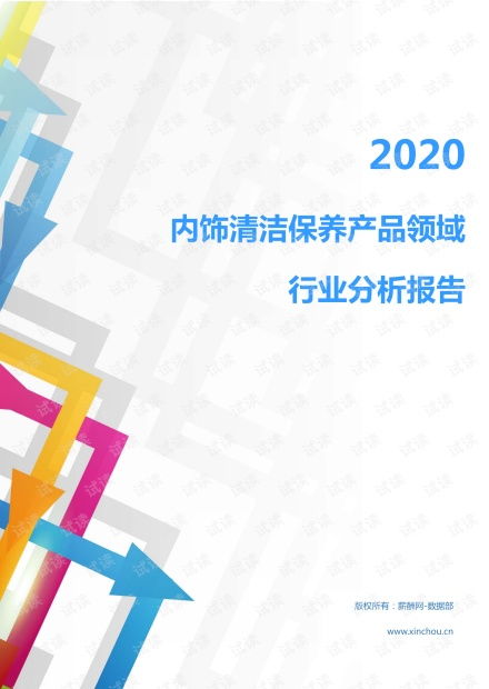 2020年汽車工業其它行業內飾清潔保養產品領域行業分析報告 市場調查報告 .pdf